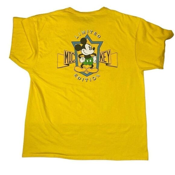 Vintage Disney Mickey Mouse Limited Edition Yellow Gold T Shirt Men’s Size XL - Picture 5 of 9